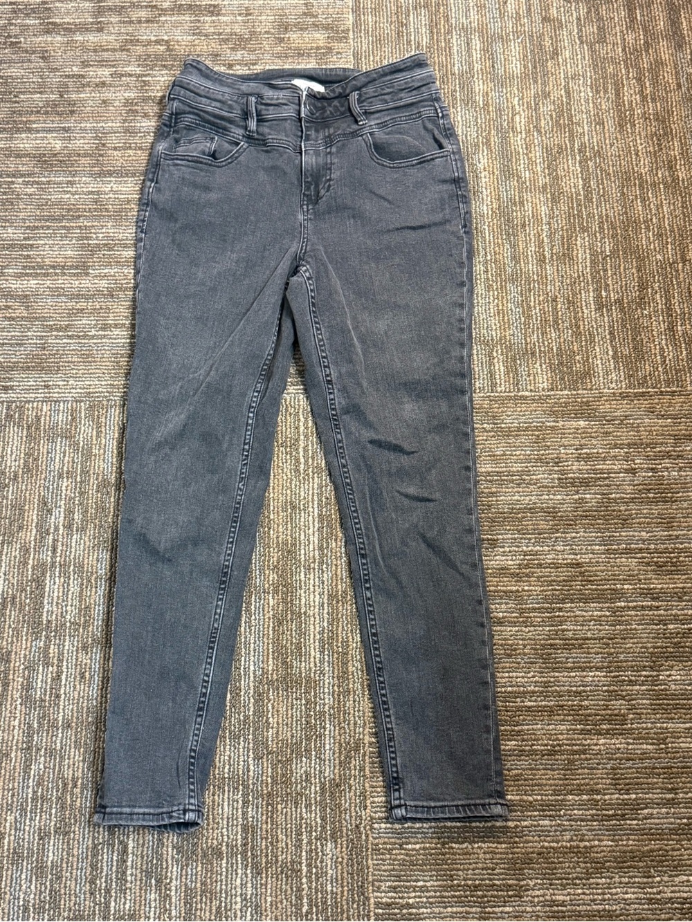 bohme Premium Denim Skinny High-Rise Jeans in Washed Black